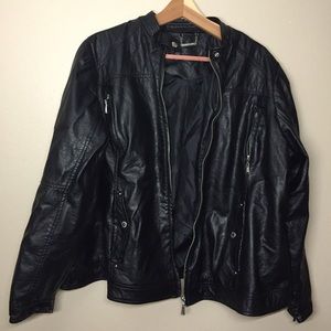 Faux Leather Jacket