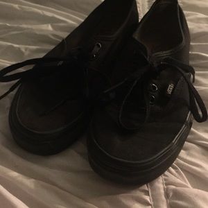 All Black Vans