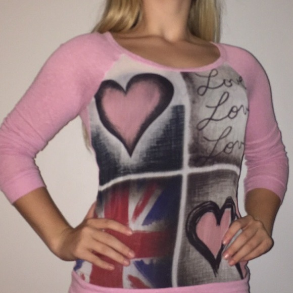 British flag + love top