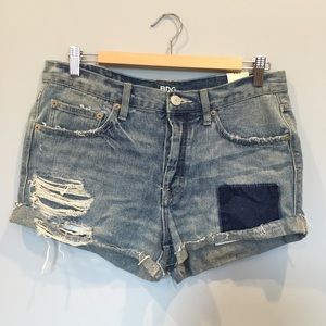 Urban Outfitters brand new Patched Jean Shorts