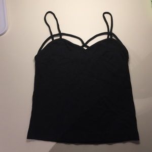 Brandy Melville Criss Cross Crop Top