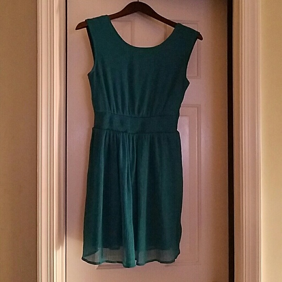 Open back Turquoise dress
