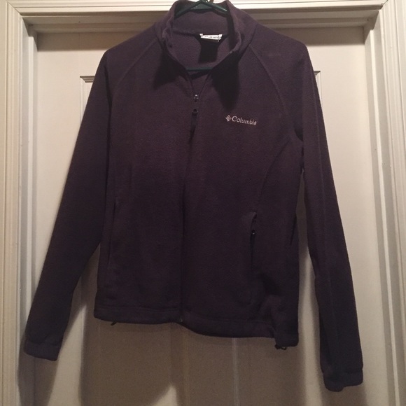 COLUMBIA purple fleece jacket