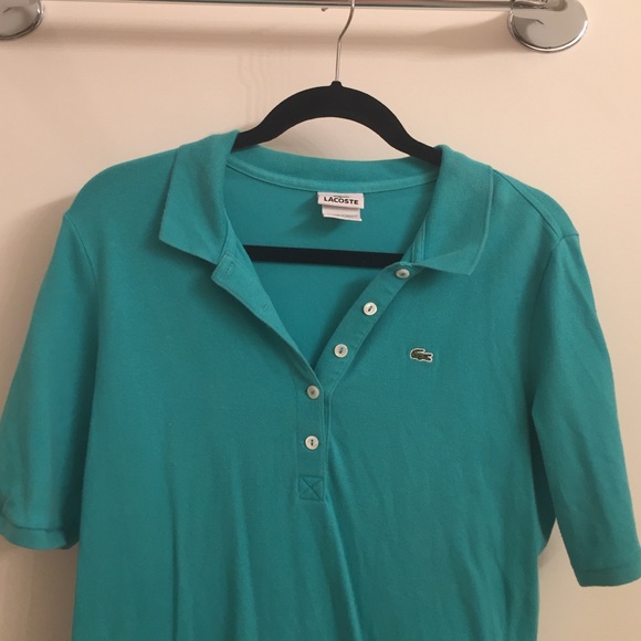 Lacoste Turquoise Polo Dress Size 44
