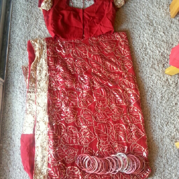 Traditional wedding sari