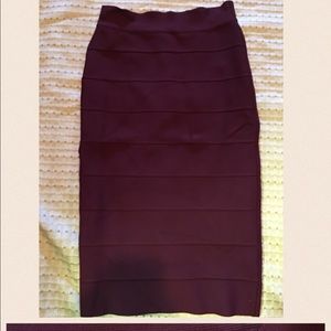 BCBG burgundy skirt