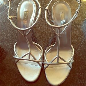 Casadei silver heels
