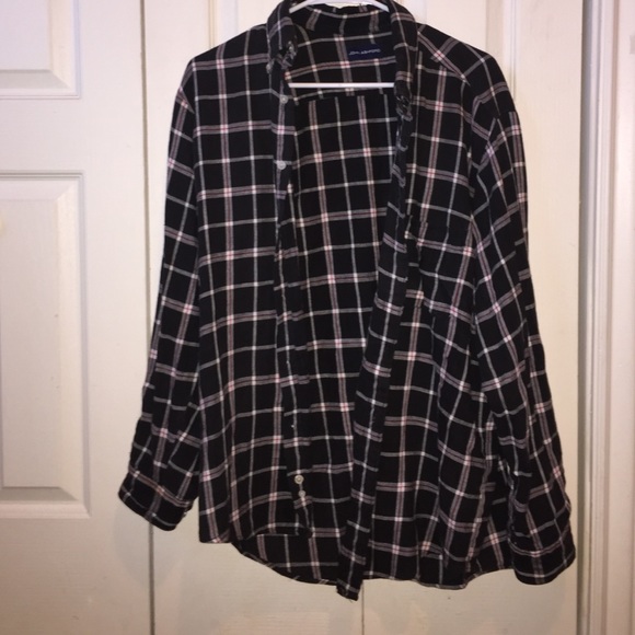 black red white flannel
