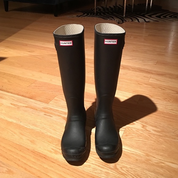 Hunter Rain Boots with boot socks