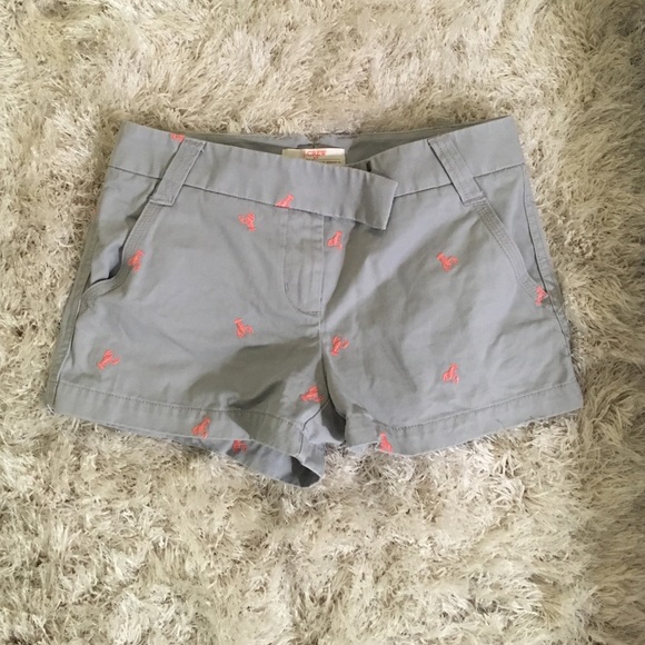 J. Crew Pants - Jcrew brand new light blue & pink lobster shorts🎀