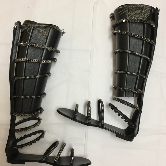 NEW GIUSEPPE ZANOTTI EMBELLISHED GLADIATOR SANDAL - Picture 3 of 4