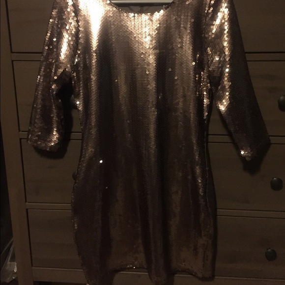 Bronze sequin BB Dakota Dress