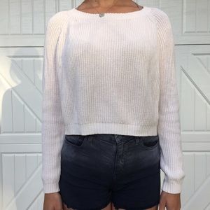 Cream Crop Sweater