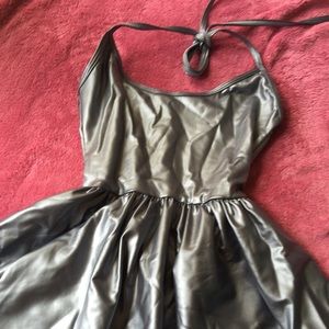 Silver skater dress