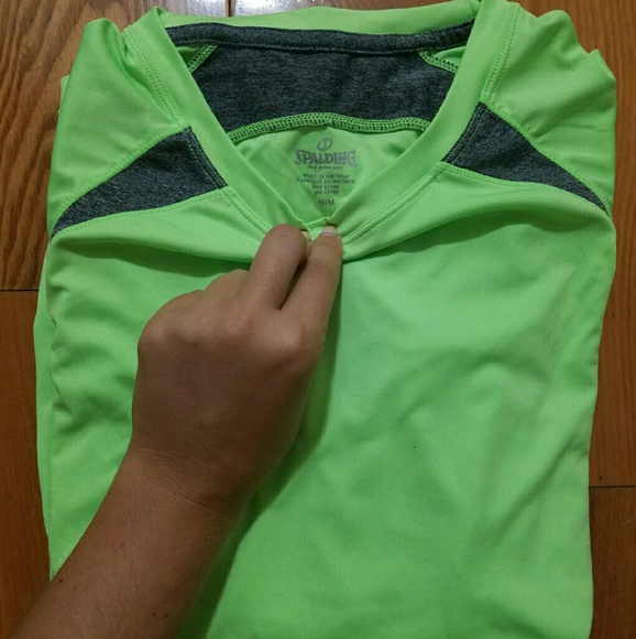 Neon Green Spalding Speed-Dri Top