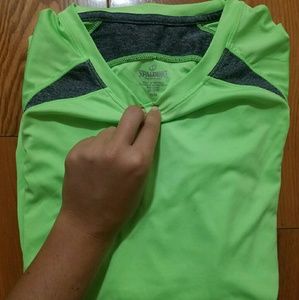 Neon Green Spalding Speed-Dri Top