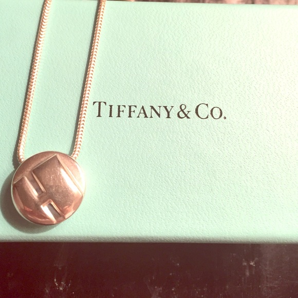 Tiffany & Co. Rare Round "H" Necklace