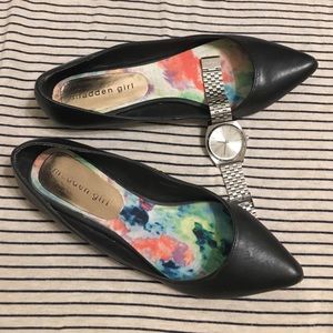Brand new black madden girl flats