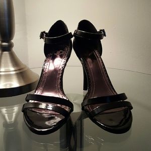 Reserved for @warrior04 Black Patent Sandal Heel