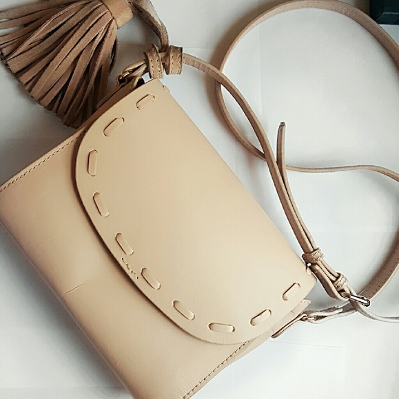Zara Handbags - Zara leather crossbody bag with tassle fringe