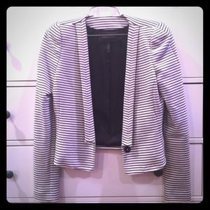 NWOT BCBG Max Azria striped shawl collar blazer.