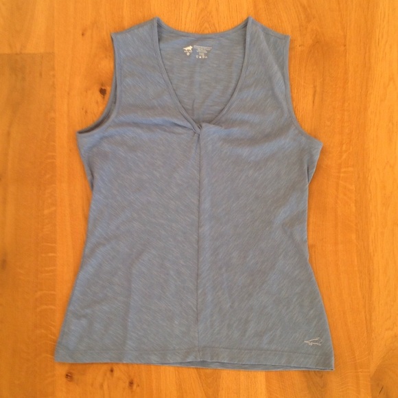 HornyToad blue tank top
