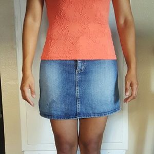 PSJ Picasso style denim skirt size S