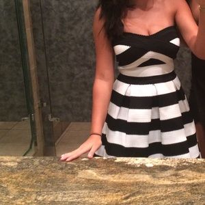 Express stripped dress