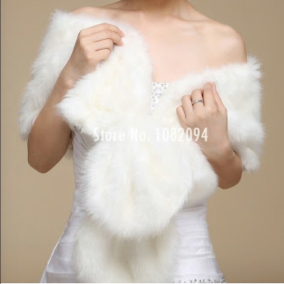 Kate Spade fur shawl
