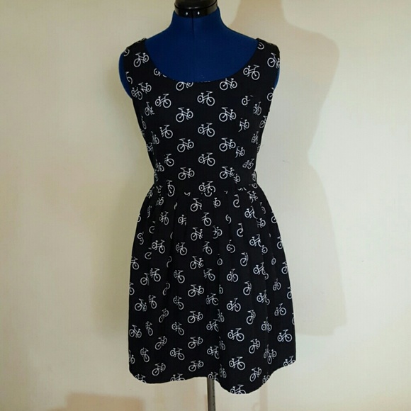 Bicycle print dress