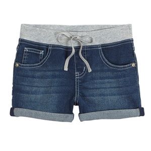 Cute Justice Jean Navy Blue Shorts (Girls Size:14)
