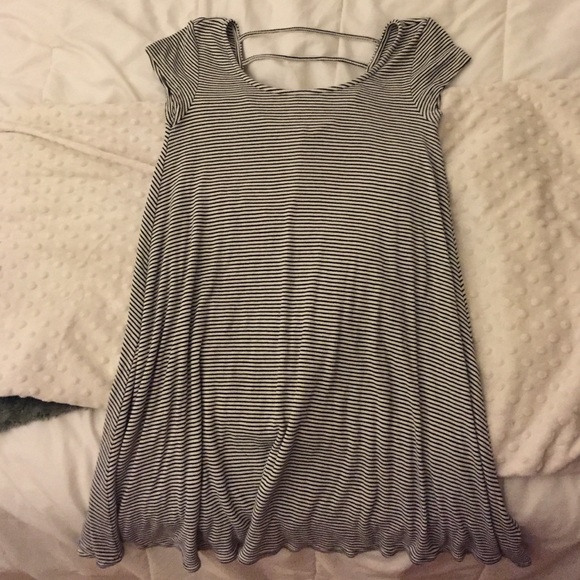 American eagle black and white stripe dress - Picture 1 of 2