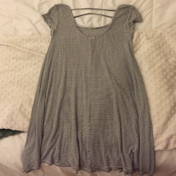 American eagle black and white stripe dress - Picture 2 of 2
