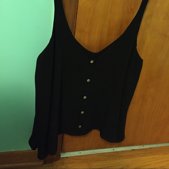 Forever 21 black flowy tank