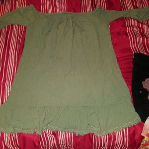Olive colored dress