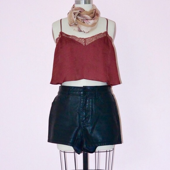 BDG Vegan Leather Shorts