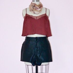 BDG Vegan Leather Shorts