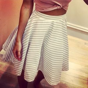 Charlotte Russe Midi Skater Skirt