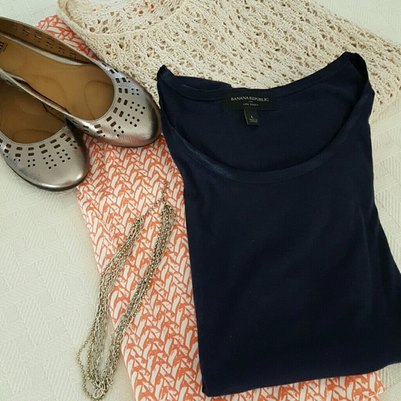 Banana Republic Navy Top