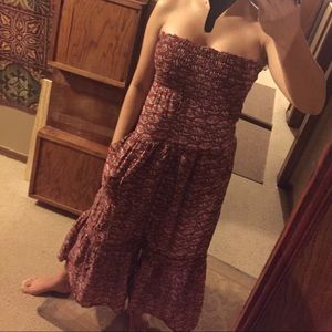 Cranberry floral A.E. maxi dress, SZ xs