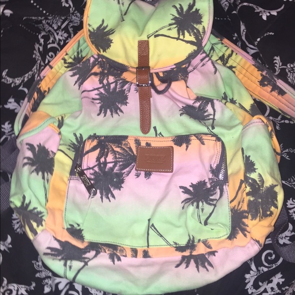 Victoria's Secret tropical drawstring backpack