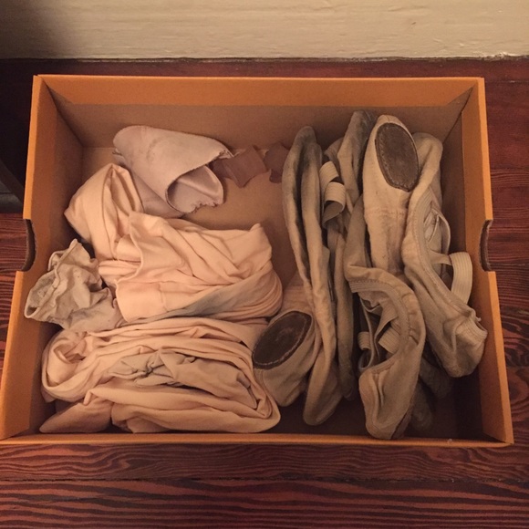 Worn out & used ballet stuff