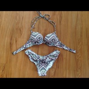 PINK Victoria Secret Push up Cheeky Swim Suit