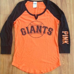 PINK Victoria's Secret Giants baseball tee