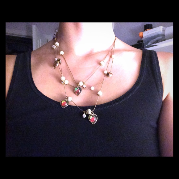 Betsy Johnson layered necklace
