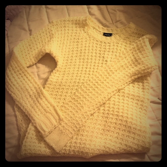 Cream knit sweater