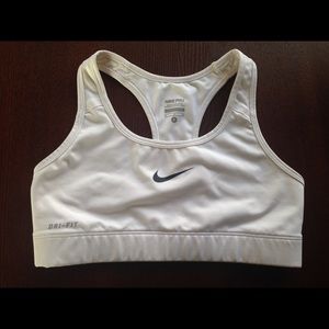 Nike Pro Classic White Sports Bra