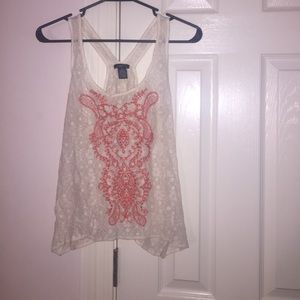 Rue 21 crochet razorback tank