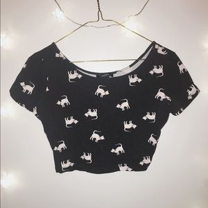Forever 21 cat crop top