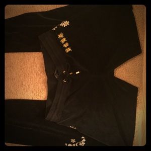 Black Velour BCBG Pants